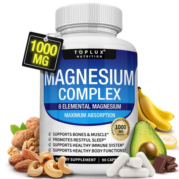 Toplux Magnesium Complex 8 Elemental Magnesium Supplement